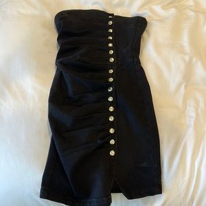 Retrofete black button up dress never worn, NTW